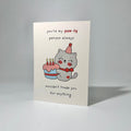 Party Cat Friendship Greeting Card