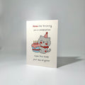 Party Cat Just Because Greeting Card