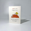 Yellow Wood Saw Just Because Greeting Card