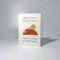 Yellow Wood Saw Romance Greeting Card