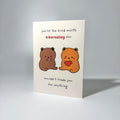 Heart Bears Duo Friendship Greeting Card