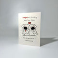 Fluffy White Duo Just Because Greeting Card