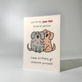 Heart Pups Duo Birthday Greeting Card