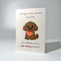 Bandana Pup Just Because Greeting Card