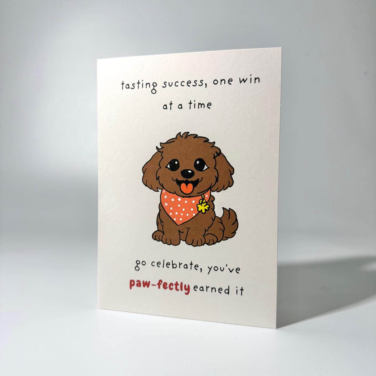 Bandana Pup Just Because Greeting Card