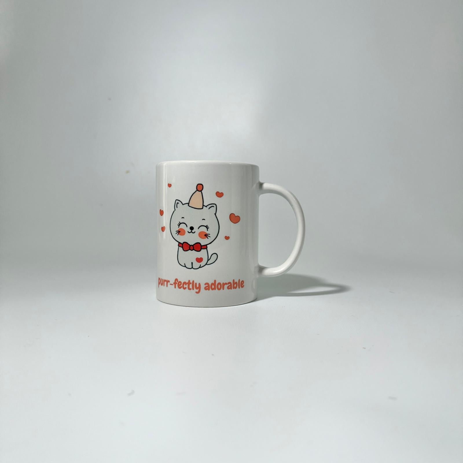 "Purr-fectly adorable" Mug