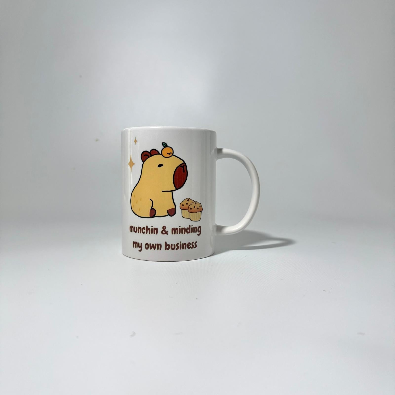"Munchin & minding my own business" Mug