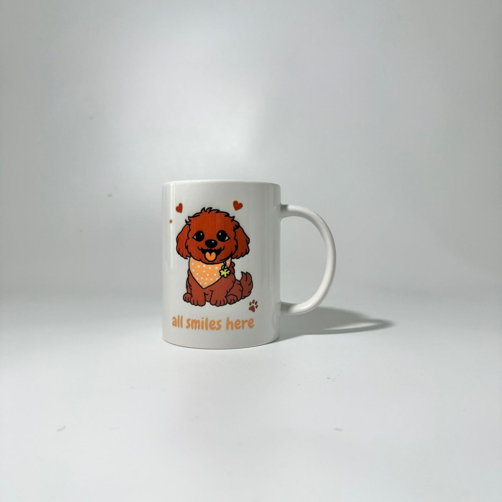 "All smiles here" Mug